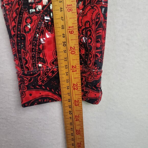 Koret Womens Red Paisley Embellished Jacket Size Small Full Zip Long Sleeve - Picture 12 of 12
